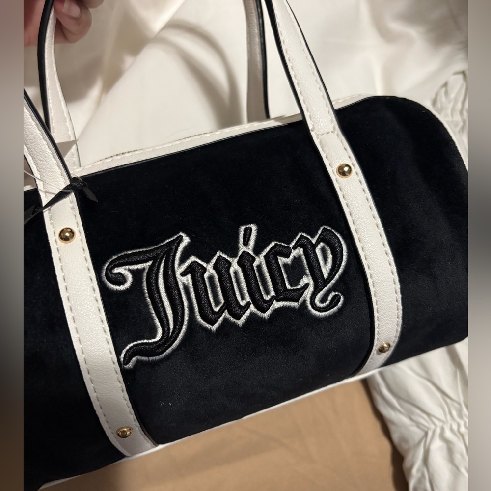 Juicy Couture Black and White Shoulder Bag